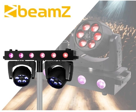 Belka LEDz dwiema głowami ruchomymi FUZE Wash Beamz