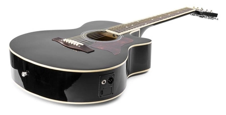 Zestaw: Gitara elektroakustyczna ShowKit Max czarna+ wzmacniacz+ akcesoria