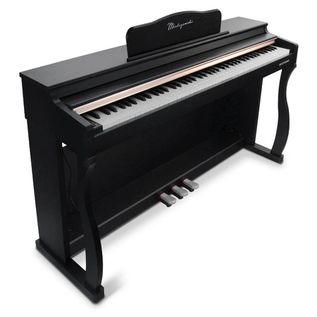 Pianino cyfrowe ze statywem 88 dynamicznych klawiszy NOCTURNO czarne Mielczewski