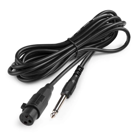 Mikrofon ze statywem, kablem i torbą