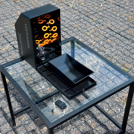 Zestaw: Wytwornica baniek z efektem LED RGB B300LED pilot Beamz+ płyn do baniek 1l