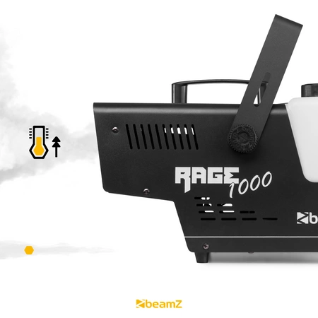 Zestaw: Wytwornica dymu LED 1000W Rage1000LED+ płyn do dymu 1L BeamZ