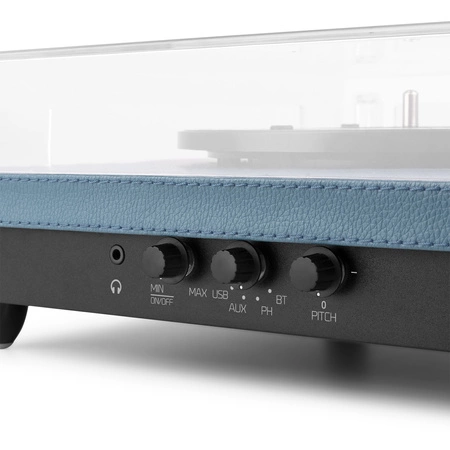 Gramofon RP113D Audizio wejście/wyjście BT niebieski+ winyl