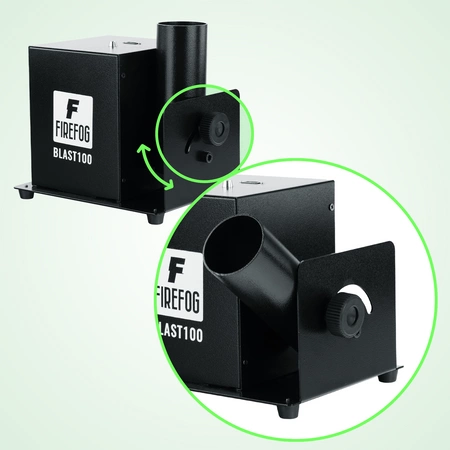 Pojedyncza elektryczna wyrzutnia konfetti DMX pilot BLAST100 Firefog