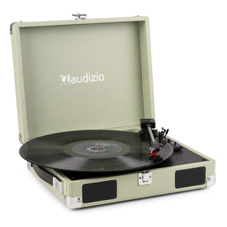 Gramofon w walizce RP111G Audizio zielony