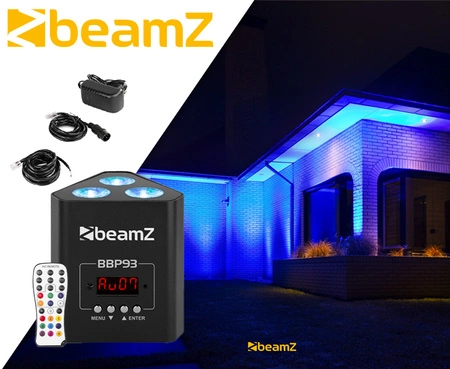 Oświetlacz Bateryjny BBP93 LED Uplight Par 3x10W RGBW 4-w-1