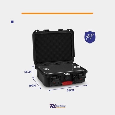 Uniwersalna walizka transportowa Power Dynamics GIGCase58R Heavy Duty - Seria R - IP67 - czarna