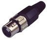Złącze żeńskie 3-pin, metalowe - XLR-F