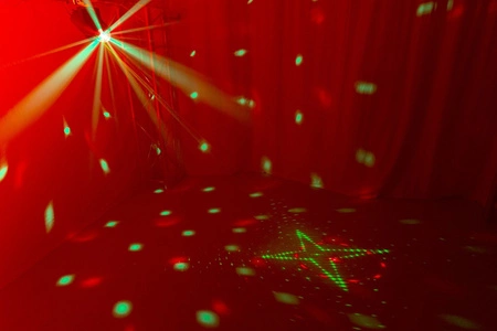Efekt świetlny MAX DJ10- Jelly Moon z czerwonym i zielonym laserem