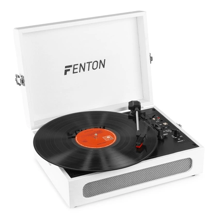 Gramofon w walizce RP118F Fenton wejście/wyjście BT beżowy