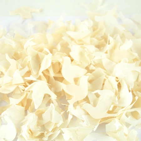 Tuba - wyrzutnia konfetti 20 cm - białe gołębie