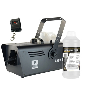 Zestaw: Wytwornica śniegu 1500W Snow1500 DMX pilot Firefog + płyn 5L