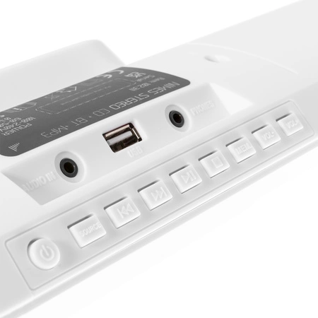 Miniwieża HIFI Nimes CD tuner FM BT USB biała