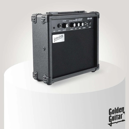 Gitara basowa kompletny zestaw Wiśnia Golden Guitar PBGB-50 Wiśnia