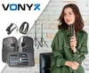 Zestaw nagłośnieniowy 300W 2x kolumna 10'' mikser mikrofon statywy Vonyx