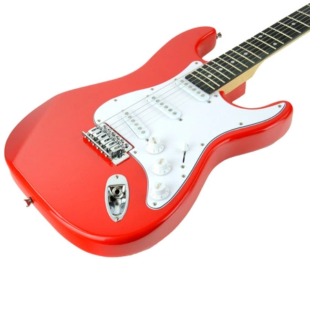 Gitara elektryczna - kompletny zestaw -Golden Guitar STEG-20 Czerwona Stratocaster
