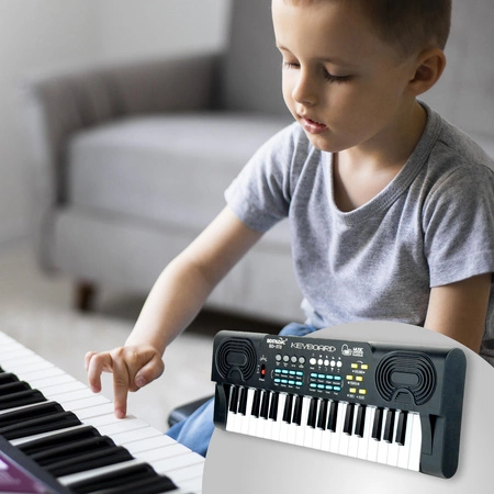 Keyboard 37 klawiszy organy dla dziecka edukacyjne BD-373 BDmusic+ mikrofon
