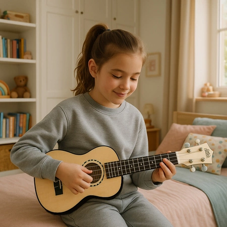 Zestaw: Ukulele sopranowe jasne GBU10+ akcesoria Golden Guitar