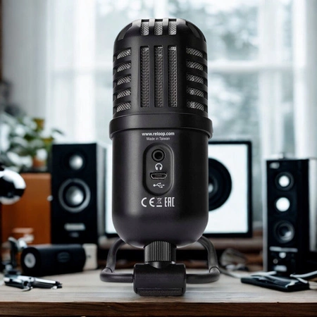 Zestaw: Słuchawki HIFI DJ VH100 z mikrofonem pojemnościowym Vonyx