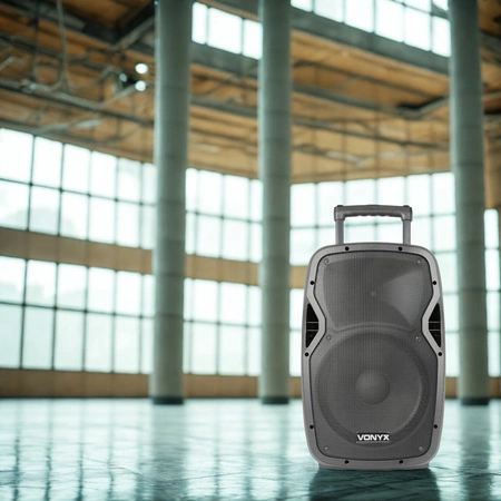 Kolumna mobilna z mikrofonami 600W Vonyx AP1200PA 12"