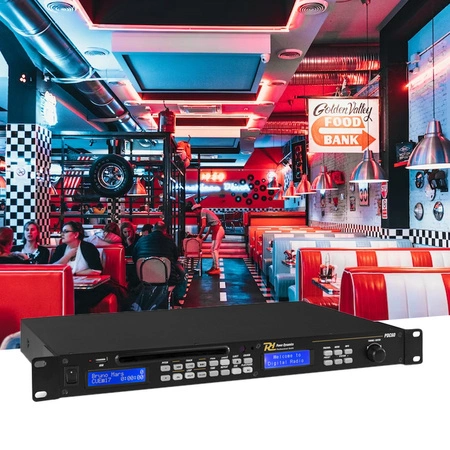 Odtwarzacz multimedialny USB CD FM DAB+ rack PDC-60