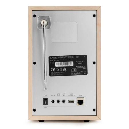 Radio internetowe DAB+/FM BT WIFI Canzo Audizio jasne drewno