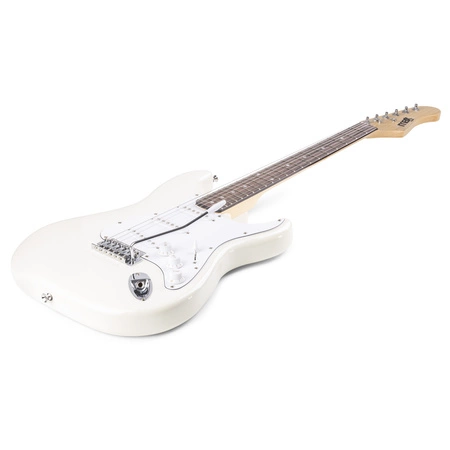 Zestaw: Gitara elektryczna Gigkit Max biała+ wzmacniacz+ akcesoria