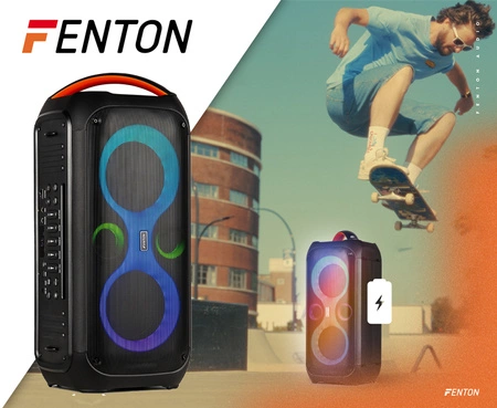 Głośnik imprezowy boombox LED Core120 Fenton