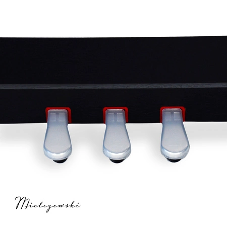 Pianino cyfrowe ze statywem 88 dynamicznych klawiszy ETIUDA czarne Mielczewski