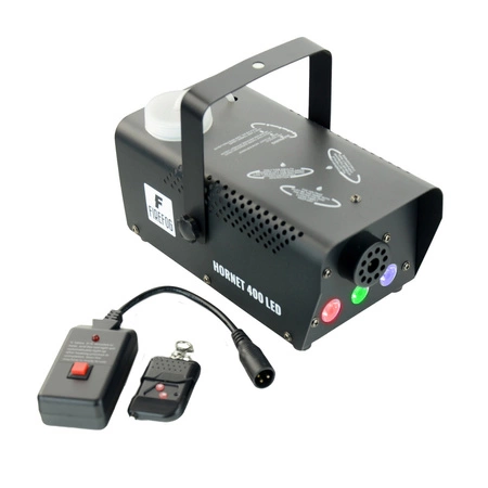 Zestaw imprezowy: Wytwornica dymu z efektem LED RGB 400 W 2 piloty + płyn do dymu 1 l + półkula dyskotekowa