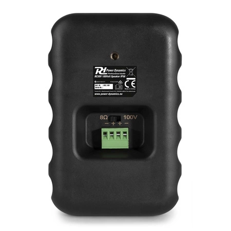 Zestaw czarnych głośników naściennych 12 x 3" BC30V z wzmacniaczem