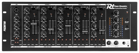Mikser 6-kanałowy 4 strefy USB PDZM700 Power Dynamics