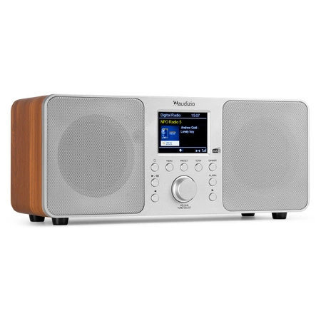 Radio cyfrowe Genua DAB+ FM stereo Audizio srebrny