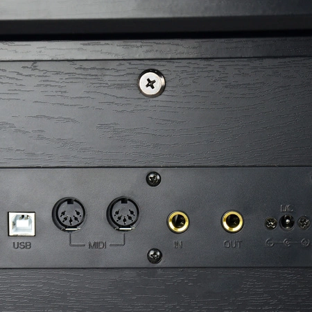 Pianino cyfrowe ze statywem 88 dynamicznych klawiszy ETIUDA czarne Mielczewski