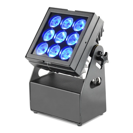 Reflektor akumulatorowy zewnętrzny 9x 6W RGB LED 4w1 AFX MOBICOLOR9+ pilot bezprzewodowy