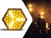 Zestaw: 7x reflektor blinder LED lampa retro DJ RB90 Beamz