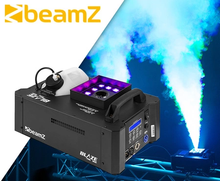 Zestaw: Wytwornica dymu pionowego LED DMX 800W BLAZE800+ płyn do dymu 5l+ płyn do czyszczenia wytwornic+ zapach