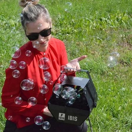 Zestaw: Wytwornica baniek 60W Ibis pilot Firefog czarna + płyn 1L