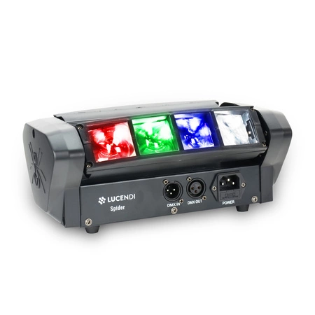 Efekt świetlny ruchomy LED RGBW Spider Lucendi