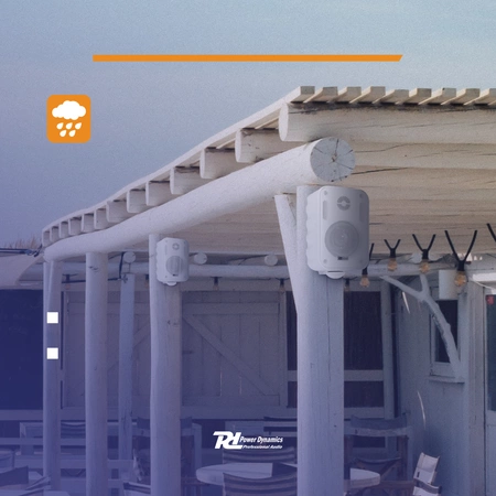 Kolumny instalacyjne 3" 60W IPX5 PD BGO30 w zestawie 2szt białe