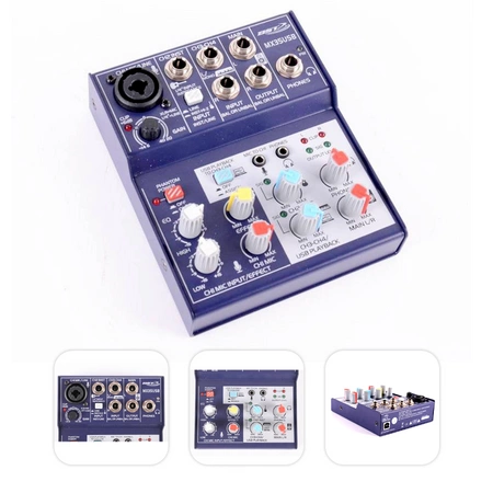 Mikser 4- kanałowy USB BST MX35USB