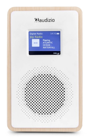 Przenośne radio DAB+ Modena z akumulatorem 2000 mAh BT5.0 jasne drewno
