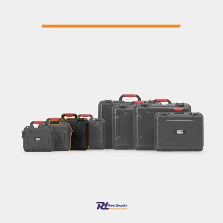 Uniwersalna walizka transportowa Power Dynamics GIGCase58R Heavy Duty - Seria R - IP67 - czarna