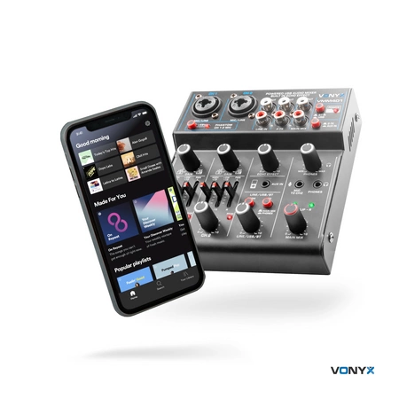 Mikser 4-kanałowy USB VMM401 Vonyx