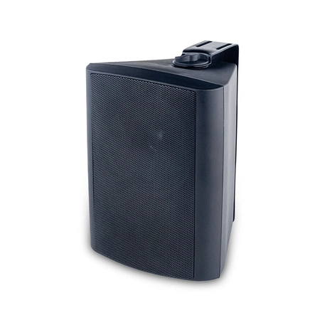 Zestaw czarnych głośników naściennych 8x 4'' ze wzmacniaczem