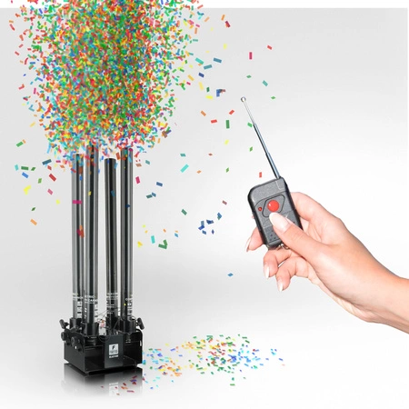 Poczwórna elektryczna wyrzutnia konfetti BLAST400 Firefog