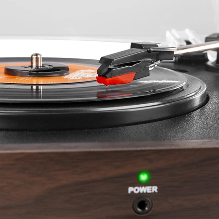 Gramofon RP106DW Fenton głośniki USB brązowy