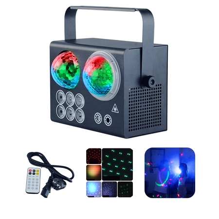 Efekt imprezowy multiefekt 4w 1 LED DMX pilot Firefog