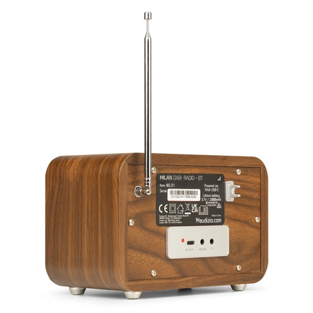 Radio Audizio Milan DAB+ z baterią w kolorze srebrnym