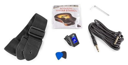 Zestaw: Gitara elektroakustyczna ShowKit Max sunburst+ wzmacniacz+ akcesoria